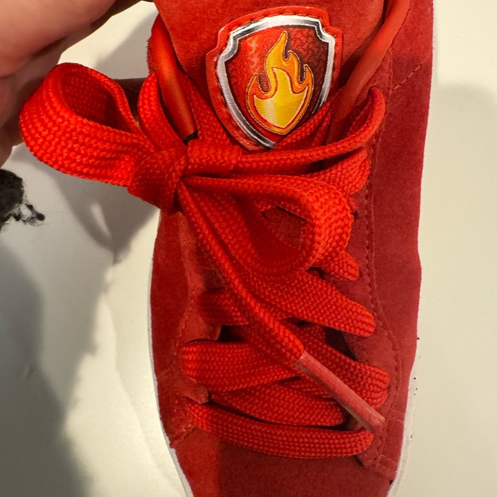 2/$20 PUMA Patrol X Suede Lace Up  Youth Boys Red Sneakers Casual Shoes - Picture 7 of 8